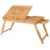 Snazzy Brand Bamboo Wood Extra Large Multi Tasking Height Adjustable Foldable Portable Laptop Table, Study Table On Bed