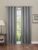 Cloth Fusion Valance Room Darkening Blackout Door Curtain 7 Feet, Set of 2 (Grey )